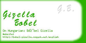 gizella bobel business card